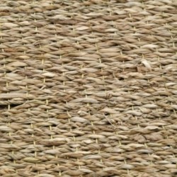 Rectangular seagrass rug