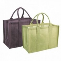 Foldable laminated jute shopping bag
