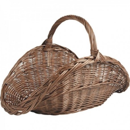 Wicker log basket