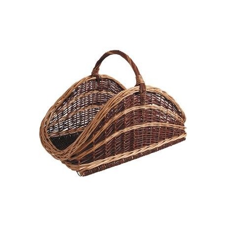 Surowe wiklinowe kłody koszyk