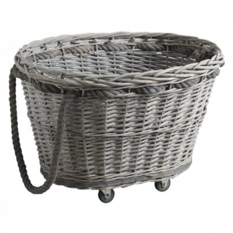 Log Ciężarówki z szarymi kółkami szynowymi