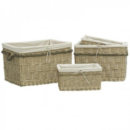 Wicker log baskets