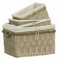 Wicker log baskets
