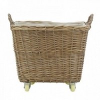 Kosz wiklinowy kółka