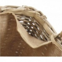 Corbeilles à bûches en poelet gris - Lot de 3