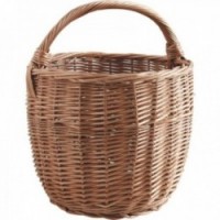 Okrągły kosz na zakupy w Buff Wicker