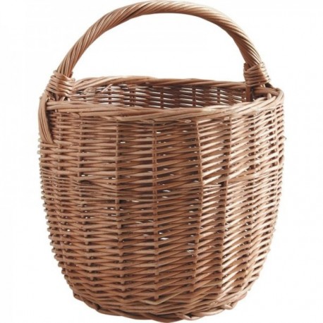 Okrągły kosz na zakupy w Buff Wicker