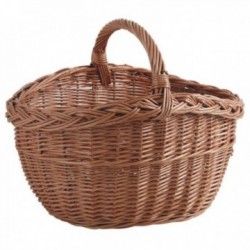 Wicker shopping basket