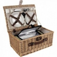 Insulated picnic basket for 4 people
