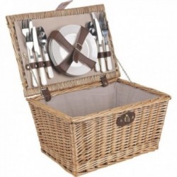 Wicker picnic basket 4 people