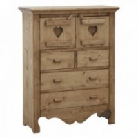 Mountain furniture in honey waxed solid wood