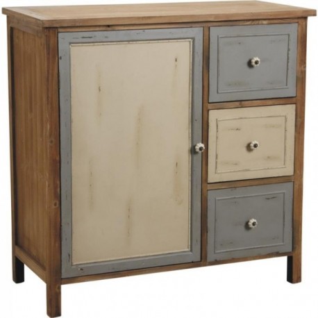 Colored solid pine sideboard
