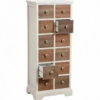 Chest of 12 drawers in solid pine apothecary