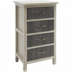 Chest of 4 drawers in gray...