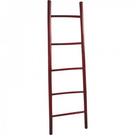 Escada de toalha de bambu vermelha