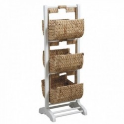 Puinen kylpyhuone hylly ja...