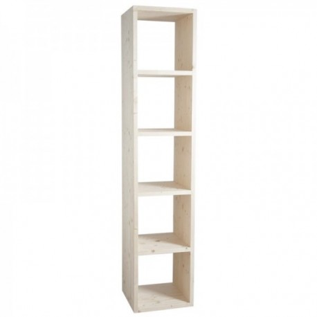 Półka 5 kostek w surowym drewnie