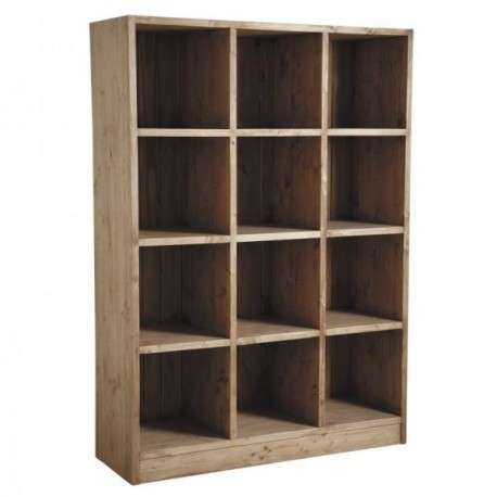 Półka 12 kodów w woskowanym drewnie