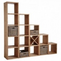 Shelf 5 kostek w woskowanym drewnie