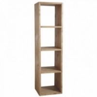 Półka 4 kostki w woskowanym drewnie