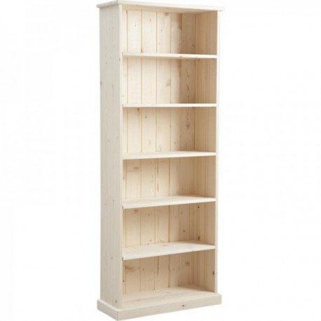 Raw wood shelf 5 shelves