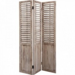 Screen shutters in aged wood