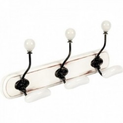 Coat hook in white wood and...