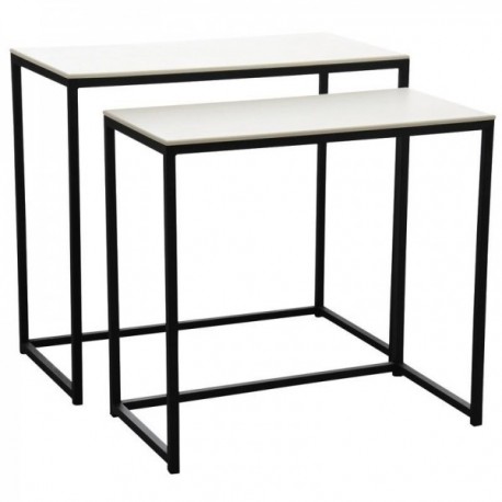 Console rectangulaire bois et métal – table haute design entrée, salon, couloir, chambre moderne