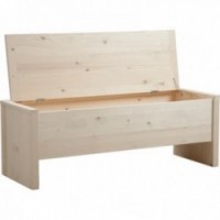 Gross wooden chest bench