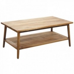 Mesa de centro de madera maciza de teca
