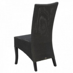 Stuhl aus Webstuhl und Mahagoniholz