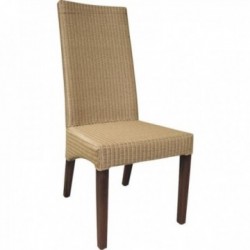 Cadeira em tear e madeira de teca