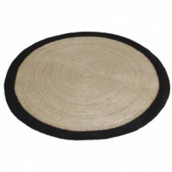 Round living room rug in...