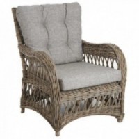 Lounge chair in gray poelet