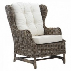 Relax armchair in gray poelet