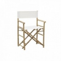 Taitettava bambu ohjaaja nojatuoli