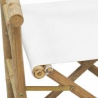 Cadeira de diretor de bambu dobrável