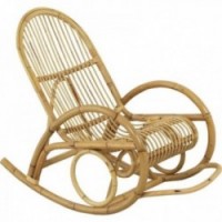 Progettazione di rattan naturale della carne rocciosa, comodo esterno della poltrona docciolante dell'annata esterna