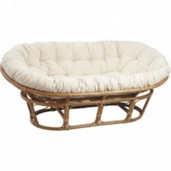 Oval papasan rotting soffa