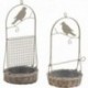 Wicker fugl mater og metall - mye av 2