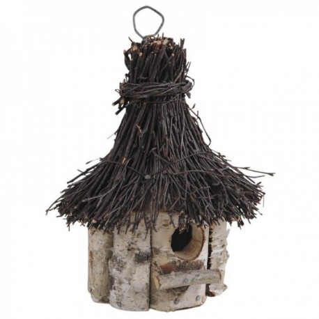 Birdhouse in wood and branches