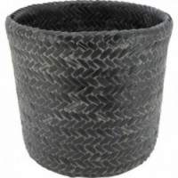 Musta bambu pyöreät purkit