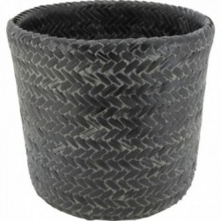 Musta bambu pyöreät purkit