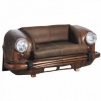 2-seater sofa copper car grille