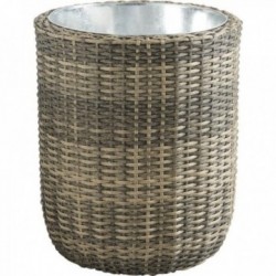 High round synthetic rattan...