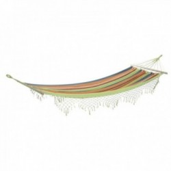 Fringed striped hammock