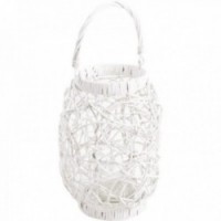 Biały Wiklinowy latarnia