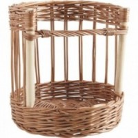 Buff Wicker Bread Holder - Bakery Basket