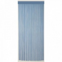 Türvorhang aus blauer Baumwolle