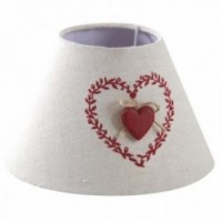 Lampshade for red heart bedside lamp